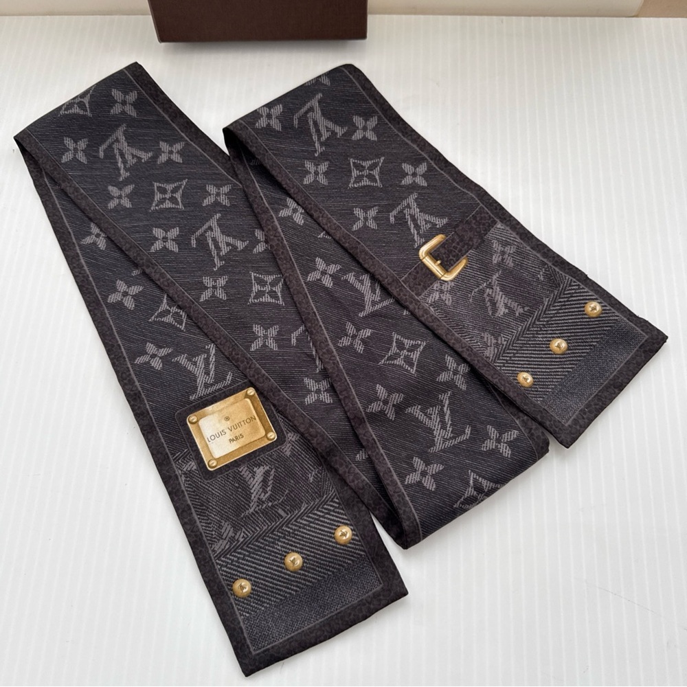 Louis Vuitton Authentic Brown Denim Bandeau Perfect with Box